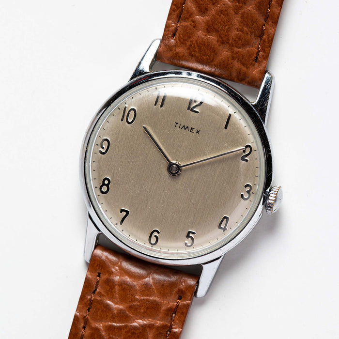 material shot of the watchface on The 1966 Timex Mercury