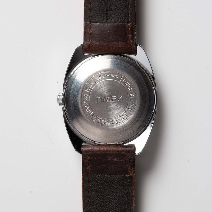 material shot of the back of The 1974 Timex Viscount M24