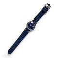 flatlay of the 1976 Timex Mercury Blue