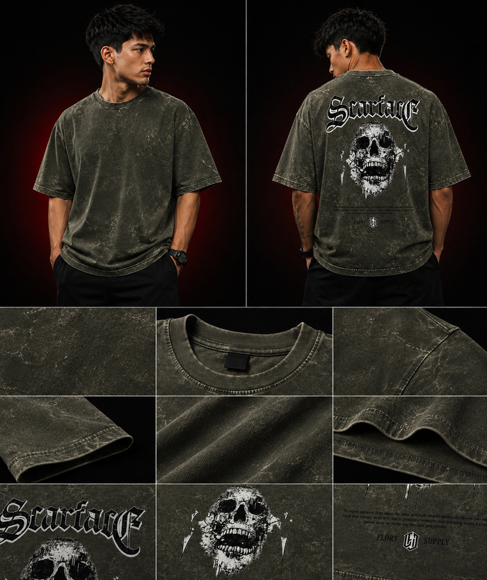 Acid Washed Oversized Tee
