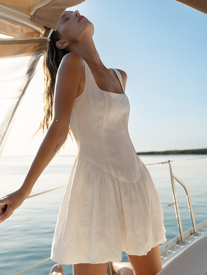 KIVARI Mini Dress White