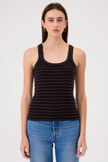 Angeline Striped Tank - Goldie LeWinter #color_black