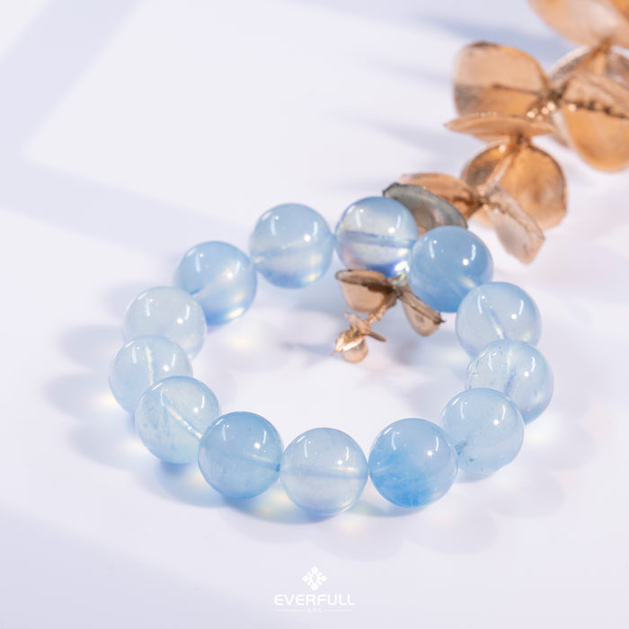 Aquamarine Natural Crystal Bracelet
