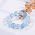 Aquamarine Natural Crystal Bracelet