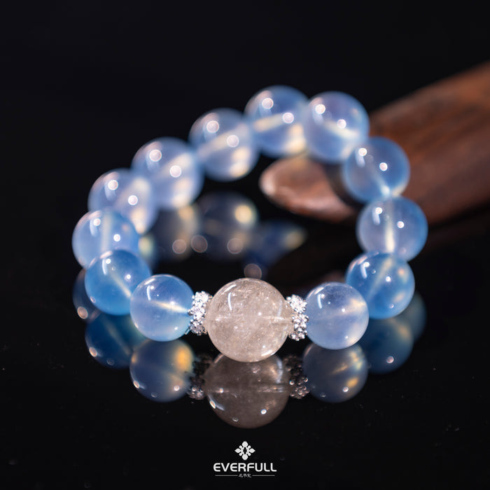 Aquamarine Natural Crystal Bracelet