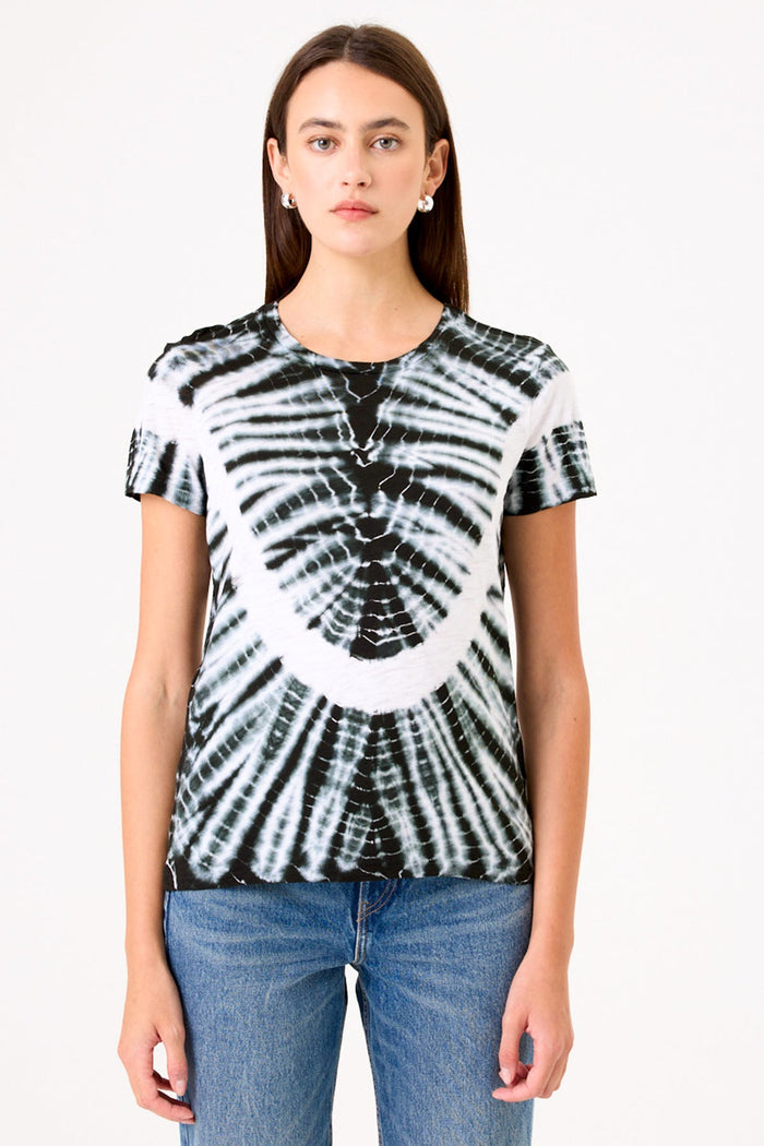 Astral Tie Dye Boy Tee - Goldie LeWinter #color_white / black tie dye