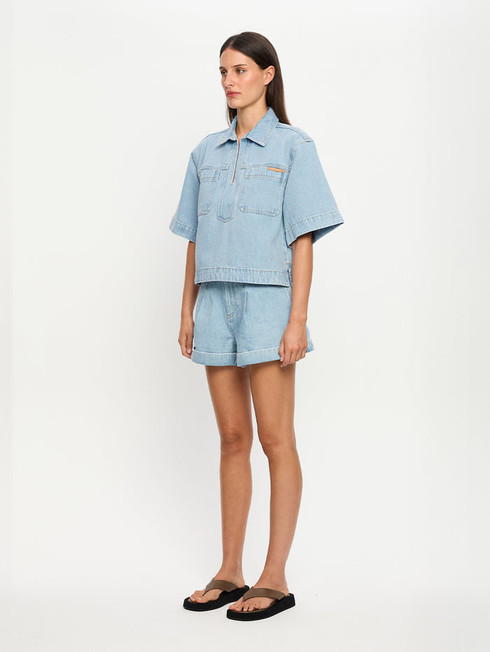 Avery Denim Top