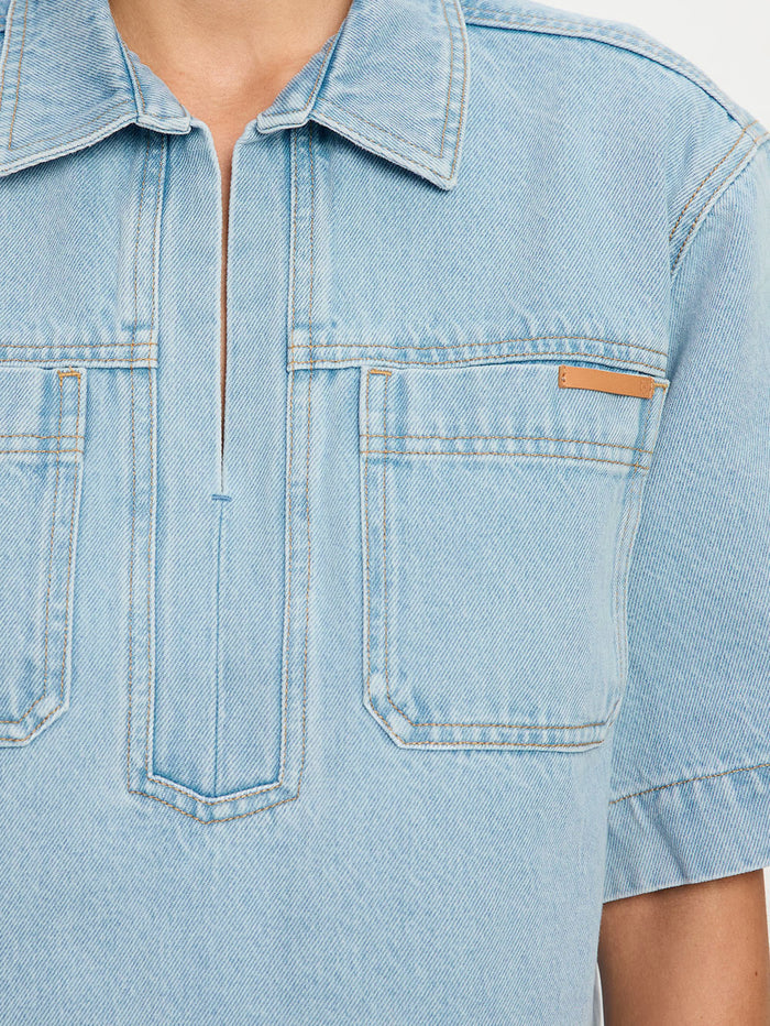 Avery Denim Top