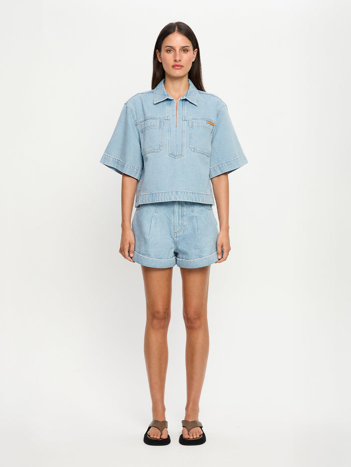 Avery Denim Top