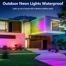 Bande Lumineuse LED Néon RGB – Synchronisation Musicale & Télécommande