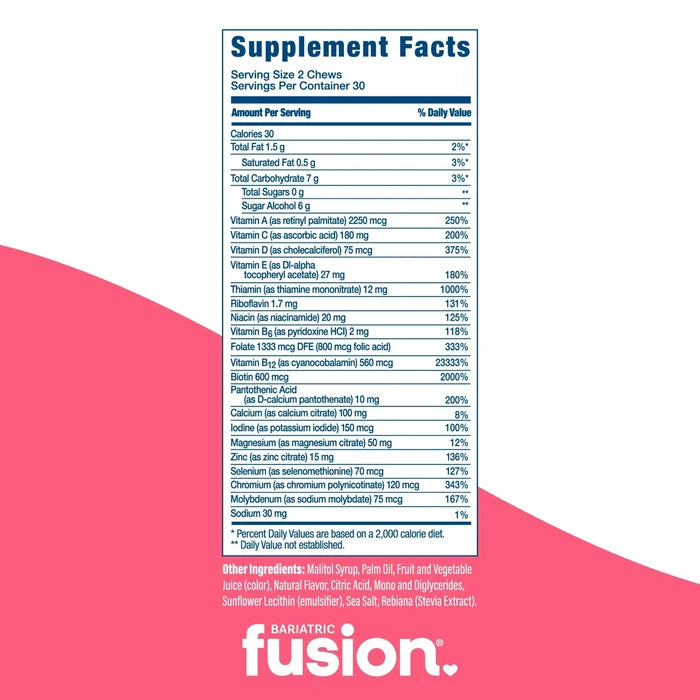 Bariatric Fusion Cherry Pineapple Multivitamin Soft Chew