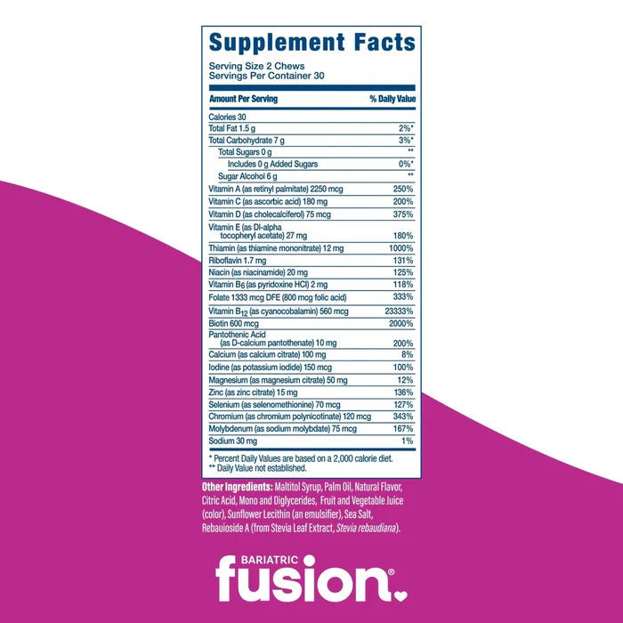 Bariatric Fusion Multivitamin & Calcium Soft Chew Bundle