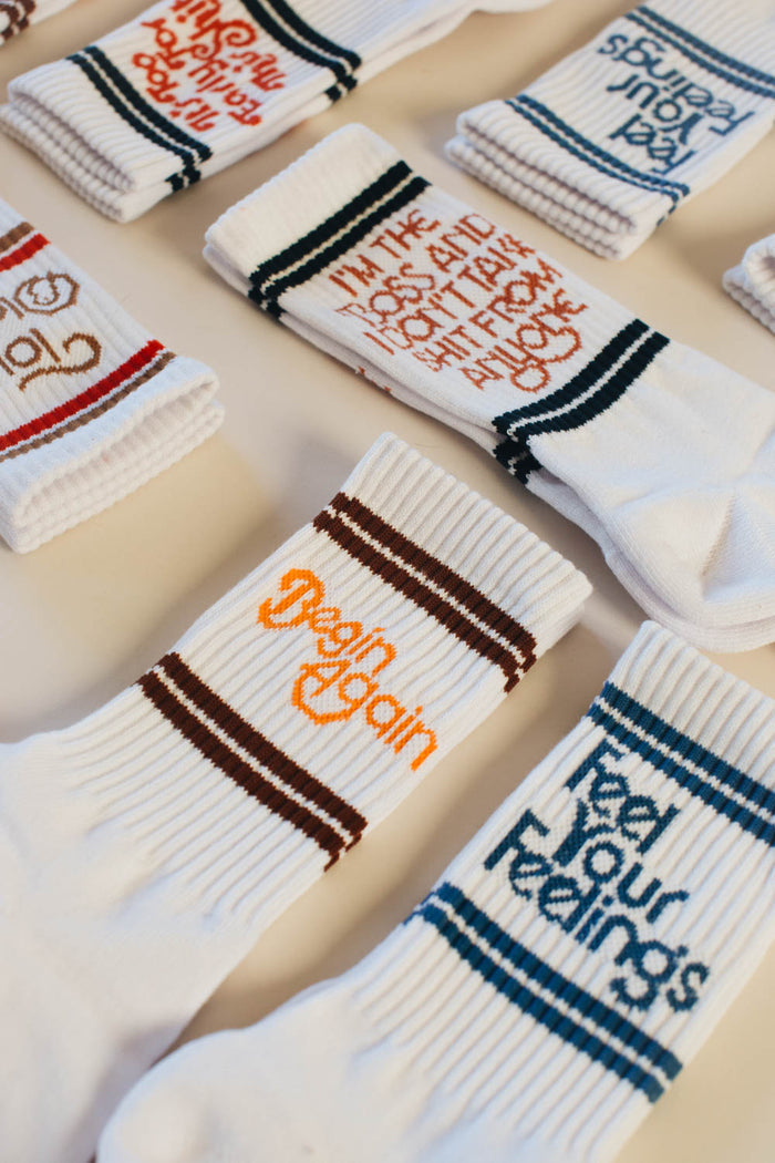 Begin Again Socks by The Bee and The Fox