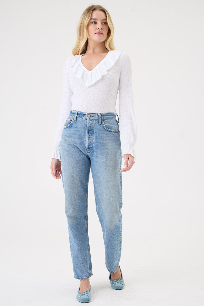 Bella Ruffle Top - Goldie LeWinter #color_white