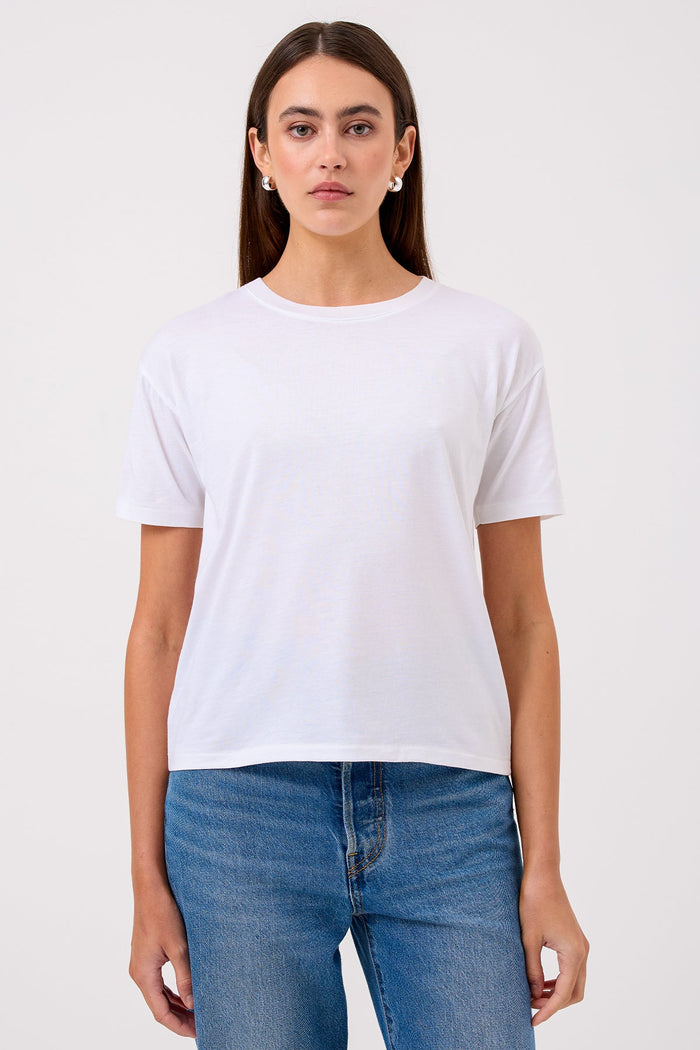 Billie Boyfriend Tee - Goldie LeWinter #color_white