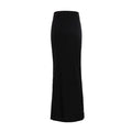 Black Stretch Pencil Maxi Skirt