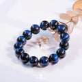 Blue Tiger Eye Bracelet Lightning Pattern Pixiu