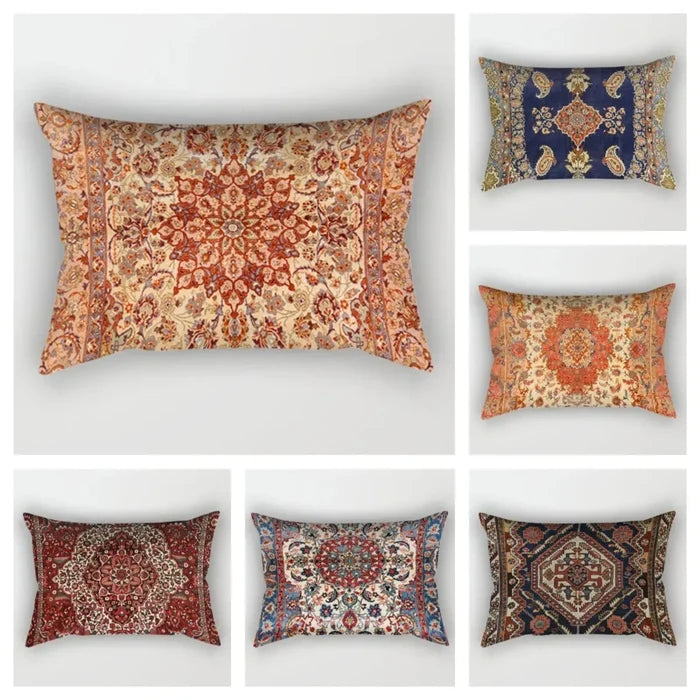 Bohemian Lumbar Pillow Cover