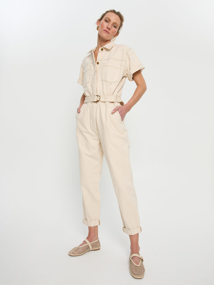 Brae Boilersuit - Cream