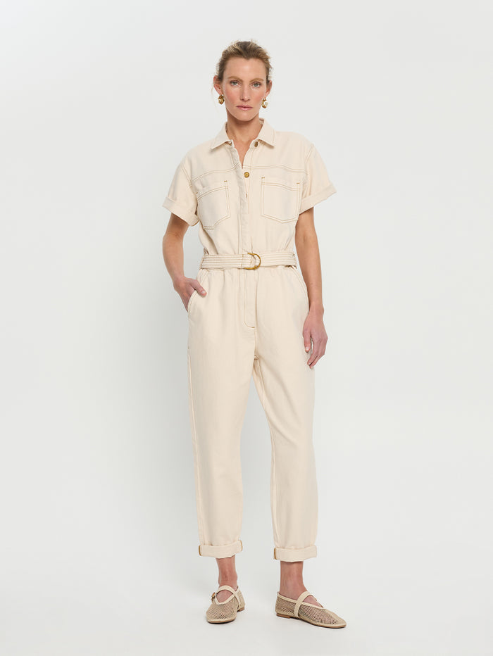 Brae Boilersuit - Cream