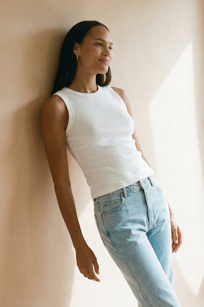 Brie Sleeveless Shell - Goldie LeWinter #color_white