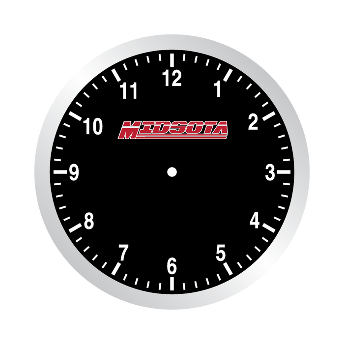 Brushed Metal Wall Clock