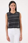 Cabana Stripe Crop Tank