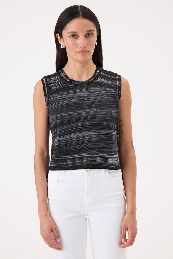 Cabana Stripe Crop Tank