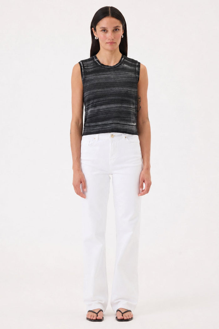 Cabana Stripe Crop Tank