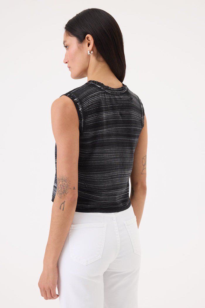 Cabana Stripe Crop Tank
