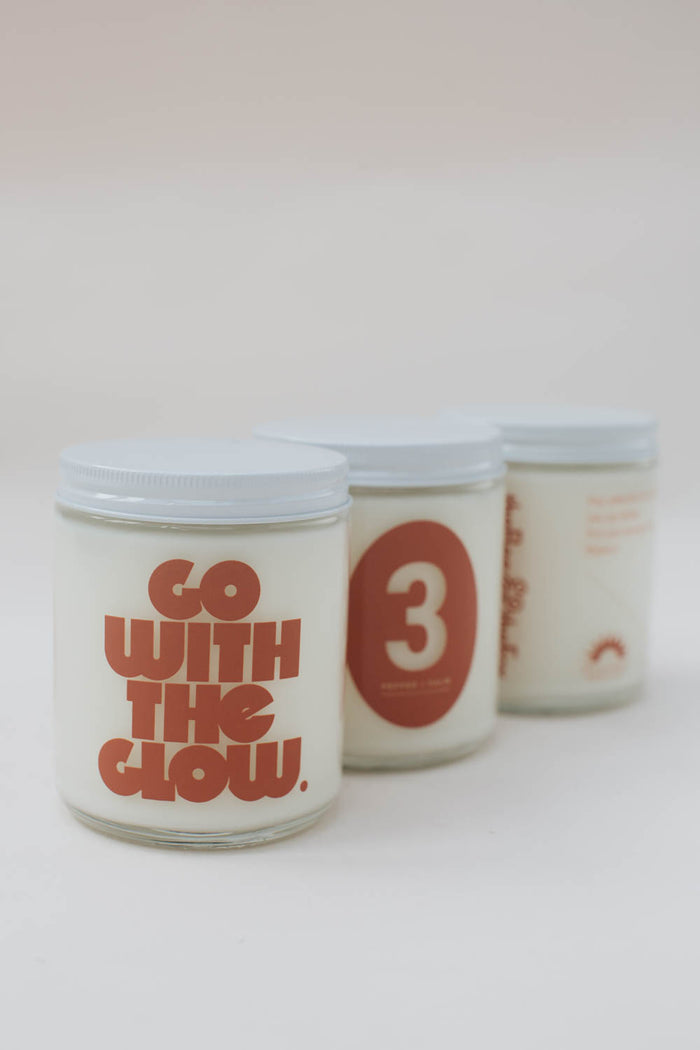 Candle NO.3 Pepper + Palm Go with the glow by The Bee & The Fox