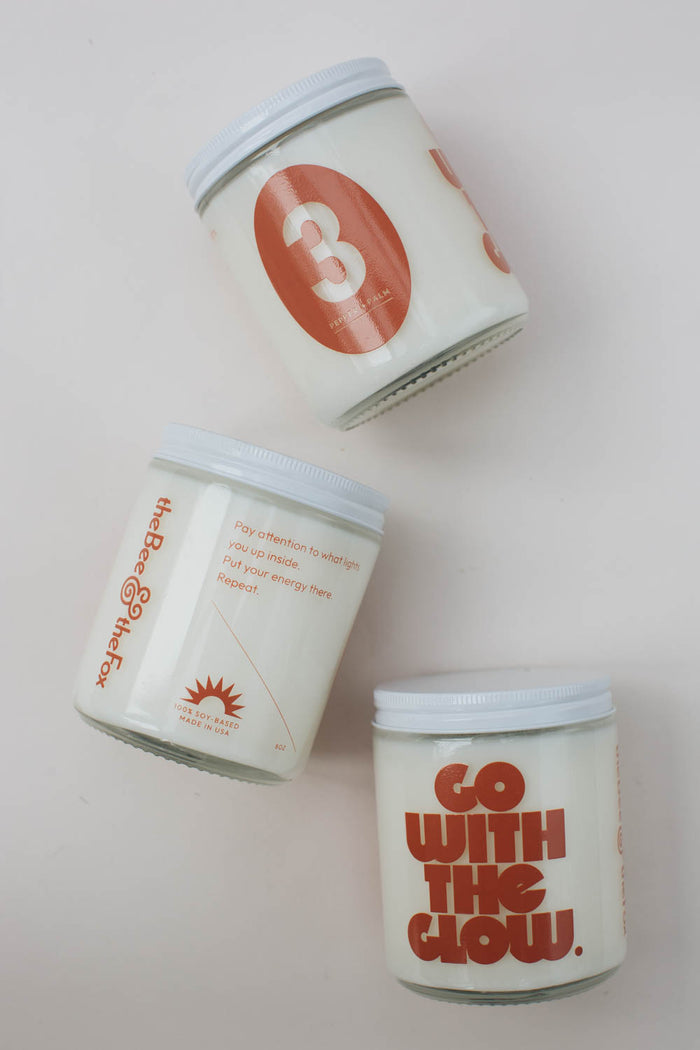 Candle NO.3 Pepper + Palm Go with the glow by The Bee & The Fox