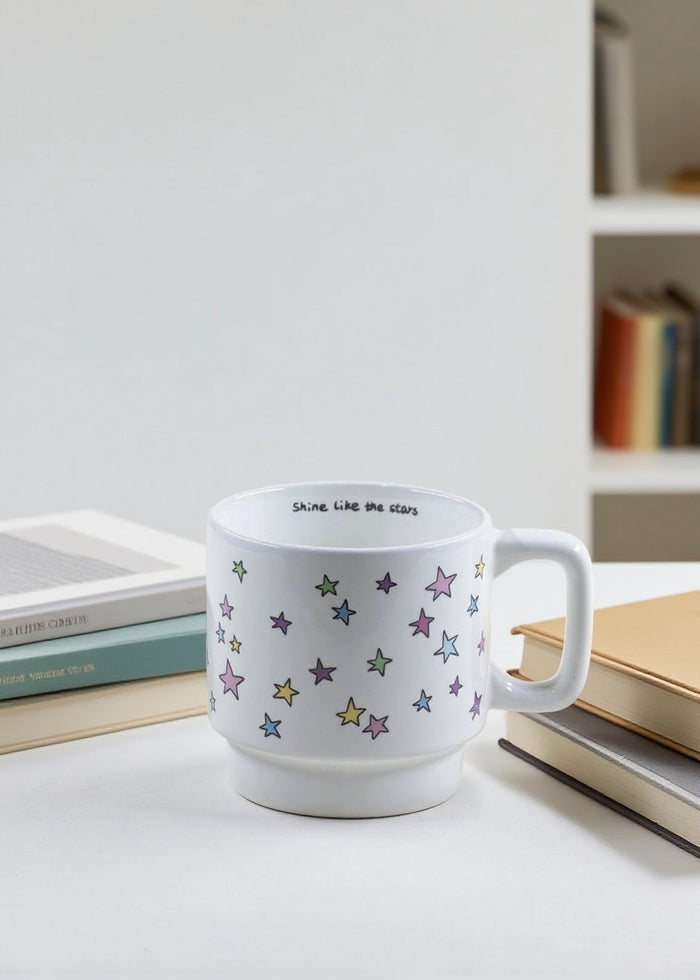 Cat Eating Fish Carry-Handle Mug