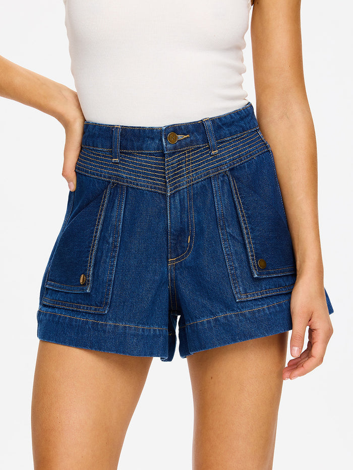 Celene Denim Short - Indigo Blue