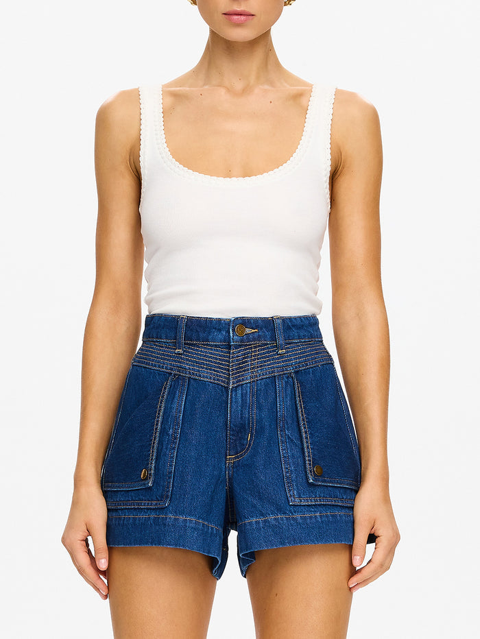 Celene Denim Short - Indigo Blue