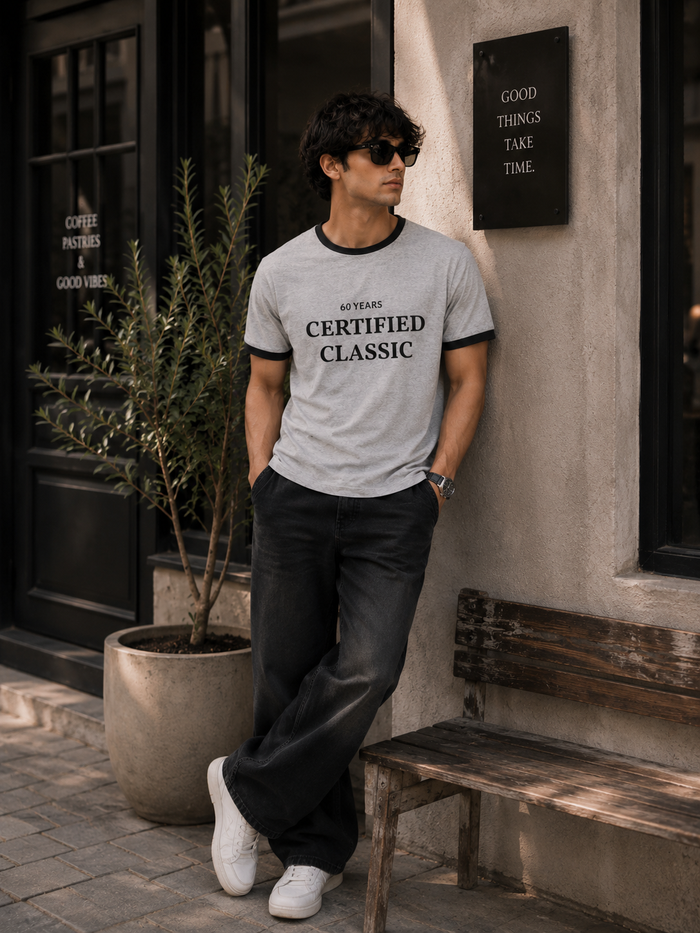 Certified Classic Ringer T-Shirt – 60 Years Anniversary Tee