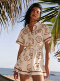 Brown and white pattern design