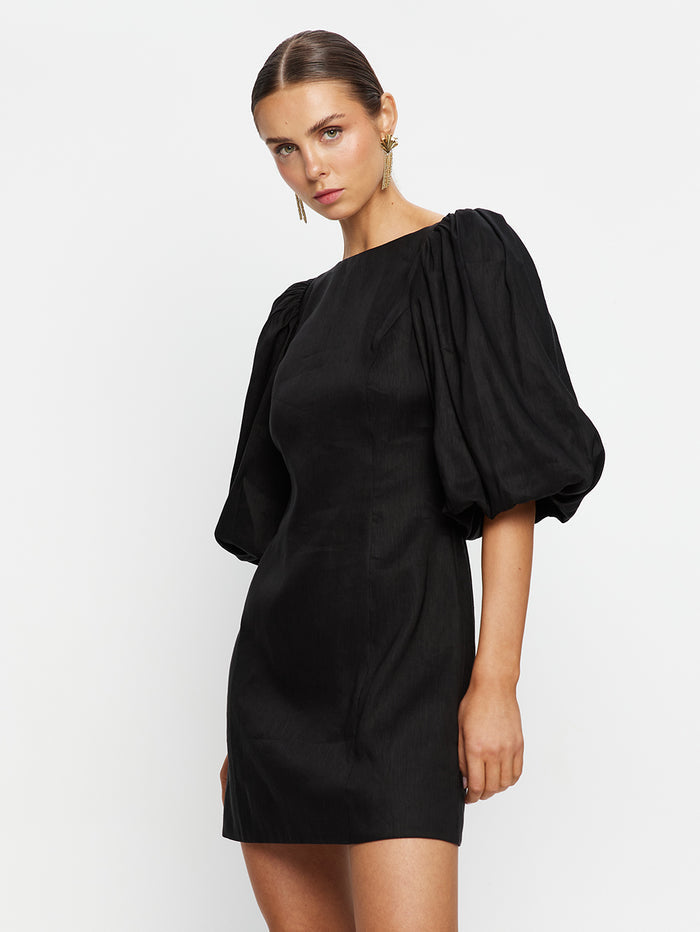 SD333BLK-CLEO-BUBBLE-SLEEVE-MINI-DRESS-BLACK-07