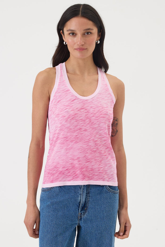 Coastal Sunwash Racerback Tank - Goldie LeWinter #color_hot pink