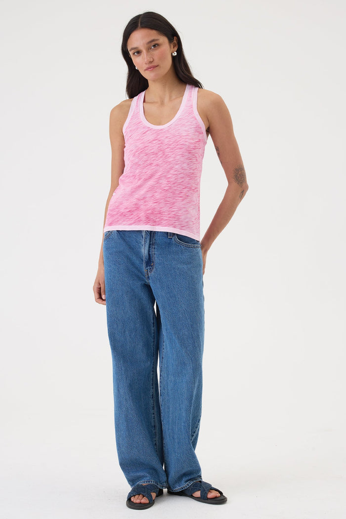 Coastal Sunwash Racerback Tank - Goldie LeWinter #color_hot pink