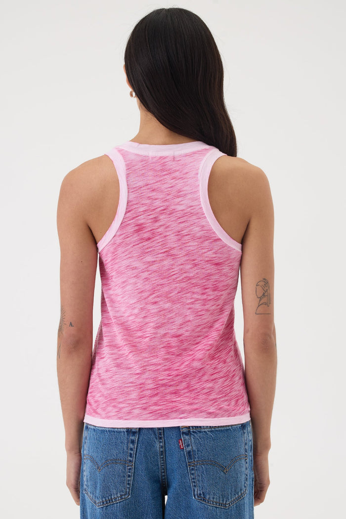 Coastal Sunwash Racerback Tank - Goldie LeWinter #color_hot pink