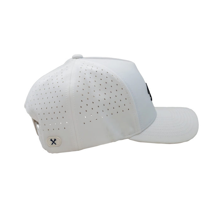 White Coastline Performance Hat - By Blue Tees