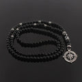 Compass Obsidian Necklace
