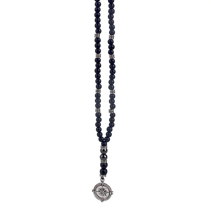 Compass Obsidian Necklace