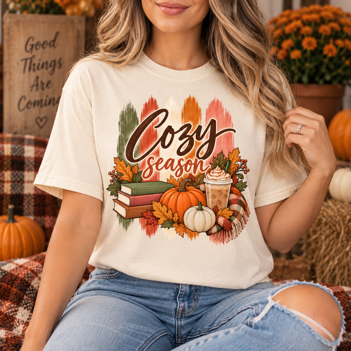 Cozy Season Stripe Tee
