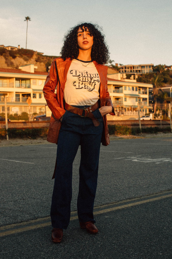 Doing My Best Ringer Tee by The Bee & The Fox