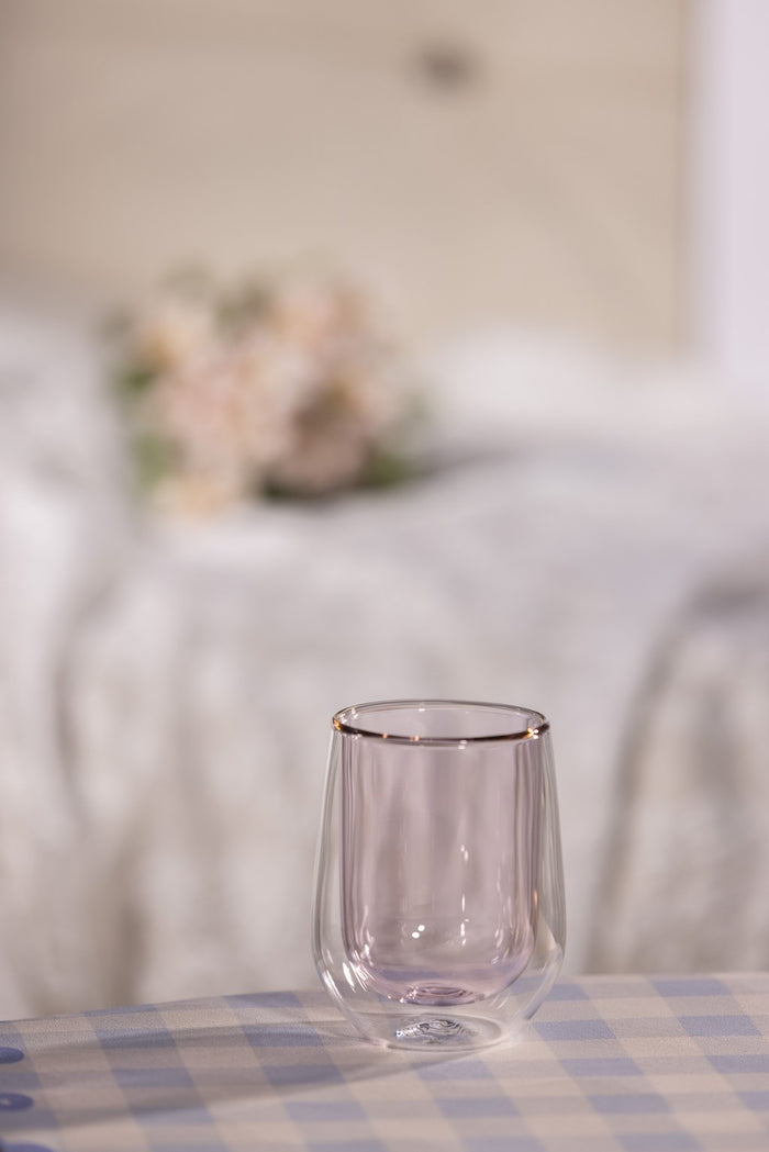 Double Wall Borosilicate Glass Mug