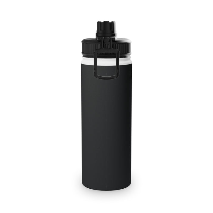 Dreamer Stainless Steel Sports Water Bottle — Inspirational Matte Black Hydration Bottle