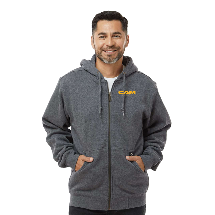Dri Duck Men's Crossfire Fleece Hooded Jacket with Thermal Lining