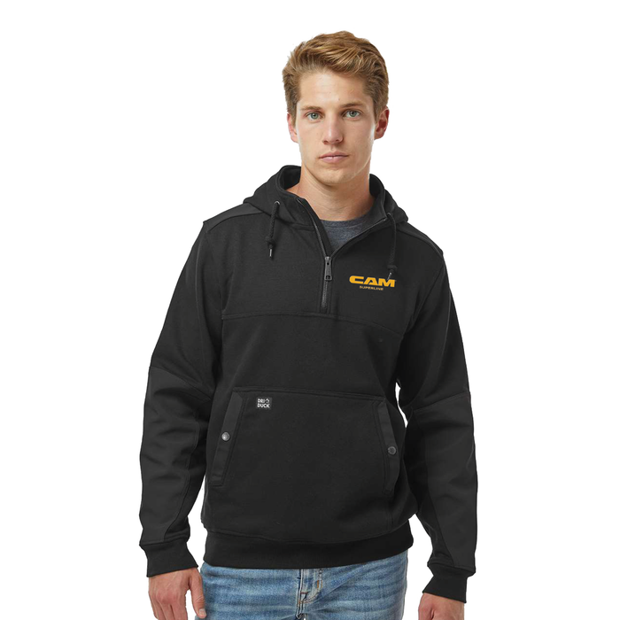 Dri Duck Men's Mission Quarter-Zip Hooded Pullover